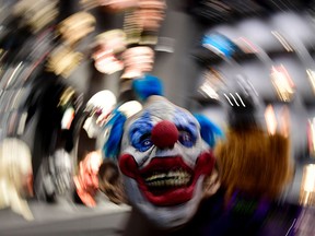 A file photo of a scary clown mask. (TOBIAS SCHWARZ/AFP/Getty Images)