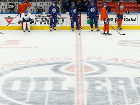 Rogers Place centre ice.