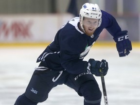 NHL Winnipeg Jets #81 Kyle Connor on the ice at training camp. Friday, September 15, 2017. Chris Procaylo/Winnipeg Sun/Postmedia Network