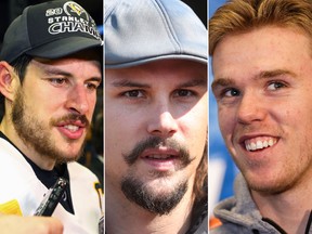 Sidney Crosby, Erik Karlsson, Connor McDavid (Postmedia/Getty)
