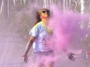 More than 500 people participated in the Canadian Cancer Society's annual Colours of Hope 5K event at Kivi Park in Sudbury, Ont. on Saturday September 16, 2017. John Lappa/Sudbury Star/Postmedia Network