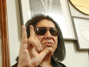 Gene Simmons was in Toronto Tuesday promoting his new box set, The Vault. (JACK BOLAND, Toronto Sun)