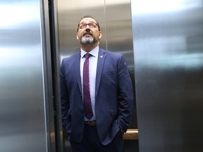 Minister of Energy and Sudbury MPP Glenn Thibeault arrives at court in Sudbury, Ont. on Tuesday September 19, 2017 for an Election Act bribery trial involving Greater Sudbury businessman and Liberal fundraiser Gerry Lougheed Jr. and Patricia Sorbara, former deputy chief of staff for Premier Kathleen Wynne. Thibeault is testifying at the trial. John Lappa/Sudbury Star/Postmedia Network