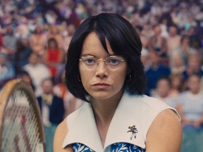Emma Stone plays Billie Jean King in "Battle of the Sexes."