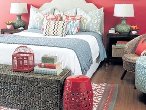 Style note: If lack of space is an issue in the bedroom, a symmetrical approach will make everything feel more streamlined.