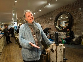 Shoe icon John Fluevog in his new store on Thursday September 21, 2017 in Edmonton. Greg Southam / Postmedia