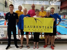 Members of Laurentian Masters finished in the top 25 out of 60 clubs at the 2017 MSO Provincial Championships. The meet last March at the Markham Aquatic Centre was the last of the MSO Championships, thanks to changes with Swim Ontario. Photo supplied.