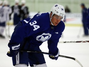 Auston Matthews during Leafs training camp at the Gale Centre in Niagara Falls on Sunday September 17, 2017. Dave Abel/Toronto Sun
