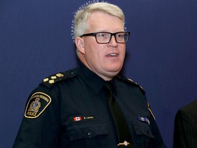 Waterloo Region Police Chief and president of the Ontario Association of Police Chiefs Bryan Larkin. (Ian MacAlpine/The Whig-Standard)