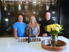 Dan Fentie, Tamara Underhill and Shawn Fentie are the folks behind Woody?s Premium Cabinetry which has made the PROFIT 500 list of Canada?s fastest growing companies. (HANK DANISZEWSKI, The London Free Press)