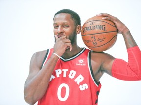 C.J. Miles of the Toronto Raptors during the team's annual media day at the BioSteel Centre in Toronto on Sept. 25, 2017. (Veronica Henri/Toronto Sun/Postmedia Network)