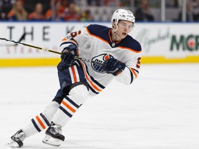 Edmonton Oilers forward Kailer Yamamoto during NHL pre-season action on Sept. 25, 2017, against the visiting Carolina Hurricanes at Rogers Place.