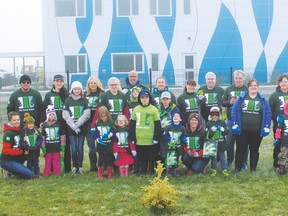 Pictured above is the group of volunteers who turned out on September 23rd to help plant 150 trees for the sixth annual TD Tree Days event.