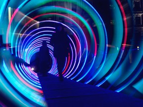 An 84-foot-long interactive tunnel that has music and changes colours will be part of the 2017-18 Winter Festival of Lights season in Niagara Falls.
(PHOTO SUPPLIED BY WINTER FESTIVAL OF LIGHTS)