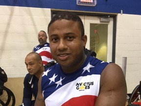 American veteran Ryan Major, a member of the U.S. rugby team at the Toronto Invictus Games, doesn’t think the actions of NFL players who have taken a knee during the national anthem have been appropriate. (JOE WARMINGTON/TORONTO SUN)