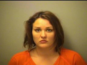 Amber K. Schomaker, 28, allegedly used her mini-van to try and run down the lewd libertines at a Michigan swingers party.