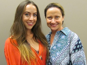 Chelsea Caraher, left, organizer of the Loving Louder fundraiser for Life's Seasons Care and Support, is shown this week in Sarnia with her mother Simone Beaulieu. Cararher organized the fundraiser for the first time last year because of her experience as a client of the counselling service. This year's Loving Louder fundraiser is Nov. 16 at the Sarnia Riding Club. (Paul Morden/Sarnia Observer/Postmedia Network)