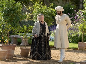 Judi Dench (left) is Queen Victoria and Ali Fazal (right) is Abdul Karim in "Victoria and Abdul." (Peter Mountain, Focus Features)