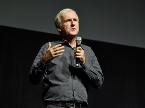 James Cameron of 'Avatar 2' speaks onstage during CinemaCon 2016 as 20th Century Fox Invites You to a Special Presentation Highlighting Its Future Release Schedule at The Colosseum at Caesars Palace during CinemaCon, the official convention of the National Association of Theatre Owners, on April 14, 2016 in Las Vegas, Nevada. (Photo by Alberto E. Rodriguez/Getty Images for CinemaCon)