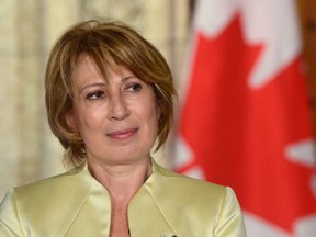 Dr. Mona Nemer is introduced as Canada's new Chief Science Advisor on Parliament Hill in Ottawa on Tuesday, Sept. 26, 2017. SEAN KILPATRICK / THE CANADIAN PRESS