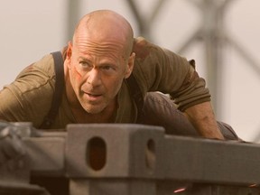 Bruce Willis in  Live Free Or Die Hard.