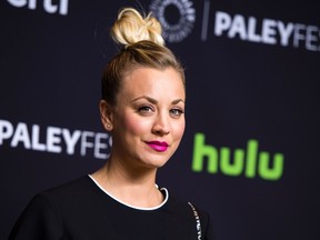 Actress Kaley Cuoco attends the The 33rd annual PaleyFest Los Angeles hosted by The Paley Center for Media, celebrating 'The Big Bang Theory', in Hollywood, California, on March 16, 2016. (VALERIE MACON/AFP/Getty Images)