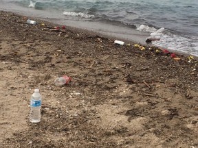 Taken last week, just after the final heat wave, that sent locals and visitors running to the beach for some final summer beach days before the cold arrived. As the sun left, so did the people, leaving behind their litter.