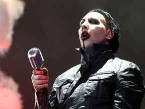 Marilyn Manson performs at the Molson Amphitheatre in Toronto, Ont. on Tuesday August 4, 2015. (Dave Abel/Postmedia Network)