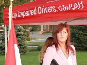 MADD Canada National President Patricia Hynes-Coates speaks during the Sarnia-Lambton chapter's 11th annual Candlelight Vigil on Sept. 28.
CARL HNATYSHYN/SARNIA THIS WEEK