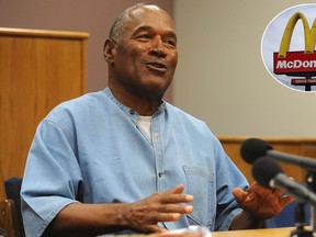 O.J. Simpson attends a parole hearing at Lovelock Correctional Center July 20, 2017 in Lovelock, Nev. After being released on Sunday, Oct. 1, 2017, Simpson was seen having a meal at McDonald's. (Jason Bean-Pool/Justin Sullivan/Getty Images)