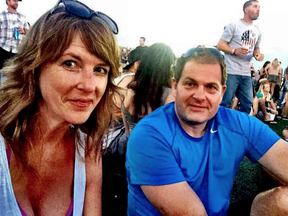 Kim and Greg Hartle, both 49, photographed at the Route 91 Harvest Festival, which was later the scene of the worst mass shooting in modern U.S. history.