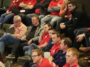 As CLAC, the union representing volunteer firefighters, confirmed Monday, 11 received disciplinary letters and three were fired. All three who were turfed were senior firefighters with years of experience and knowledge -- one had eight years of experience, one had 10 years and the third had 12 years of experience. They are shown here attending a city council meeting.