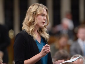Conservative MP Rachael Harder, whose beliefs on abortion prompted her Liberal counterparts to walk out of a hearing, won't be heading up the status of women committee after all. (Adrian Wyld/The Canadian Press)