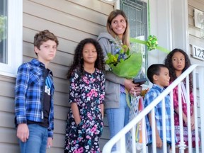 Submitted photo
Sabrina Bell, along with her husband, Delano, and their five children, were welcomed into their new home last week. Habitat for Humanity has built two homes in Belleville this year as part of the Jimmy and Rosalynn Carter Project’s bid to build 150 homes across the country.