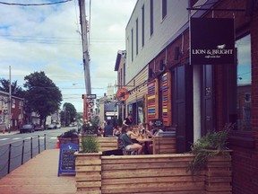 In this Instagram photo, customers sit on the summer patio at the Lion & Bright cafe and bar in Halifax, Nova Scotia. (Instagram/lionandbright)