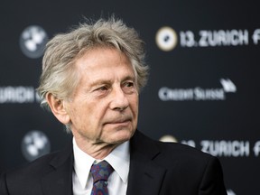 French-Polish film director Roman Polanski poses before the screening of “Based on a True Story - D’apres une histoire vraie” at the 13th Zurich Film Festival in Zurich, Switzerland, Monday, Oct. 2, 2017. (Ennio Leanza/Keystone via AP)
