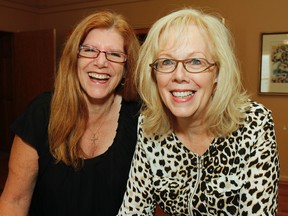 Disrupt Kingston co-chairs Pennie Carr-Harris, left, and Brenda Palmer are looking forward to challenging the thinking of local business leaders at the second annual event at Memorial Hall on Thursday. (Julia McKay/The Whig-Standard)