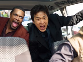 Chris Tucker (left) stars as "Carter” and Jackie Chan (right) stars as "Inspector Lee” in Rush Hour 3.  (Glen Wilson/New Line Cinema/Files)