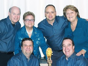 Dianne & The Cavaliers are (back row, left) Robert ‘Butch’ Trutter, Dianne Ditner, Steve Todd and Elaine (nee Debus) Chalmers, while in front are Michael Cole and Kent McVeigh. SUBMITTED