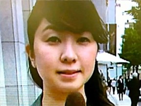 Miwa Sado, 31, was a political reporter for NHK, Japan's public broadcaster. (YouTube)