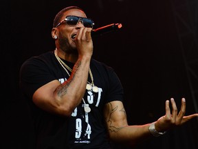 Rapper Nelly performs at Claridge Stage at Ottawa Bluesfest on Saturday, July 16, 2016. (James Park/Postmedia)