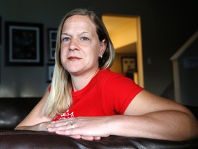 Jennifer McCrea is shown at her home in Calgary on Tuesday, Oct. 4, 2016. (THE CANADIAN PRESS/Larry MacDougal)