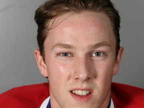 Josh Leblanc scored the Kingston Voyageurs' only goal in a 6-1 loss to the visiting Newmarket Hurricanes in Ontario Junior Hockey League action at the Invista Centre on Sunday. (Ian MacAlpine/The Whig-Standard)