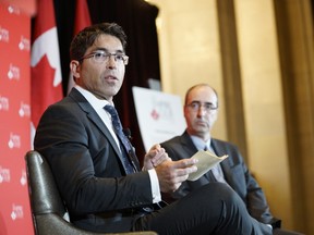 Jorge Araya, President and CEO of Imperial Tobacco Canada speaks at the Empire Club in Toronto. CP Images