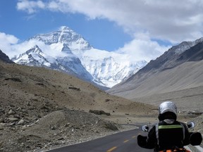 Mount Everest as seen in an breathtaking moment by Ted Kierstead.(Submitted photo)