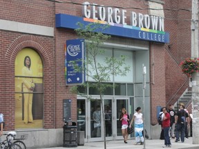 George Brown College on King St. E. in Toronto (THE CANADIAN PRESS/Colin Perkel)