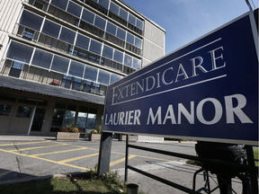 Extendicare Laurier Manor, where Violet Lucas was found dead in April, was the site of another recent unexplained death following abuse of a patient by a support worker who had a history of disciplinary action. (Tony Caldwell, Postmedia)