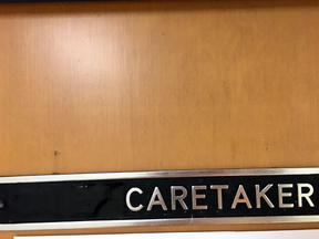 Among the recent casualties is the sign on the door to the office of Chief Caretaker Karen Griffith at Glenview Public School in Toronto.