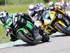 Action from the opening round of Superbike competition last spring at Shannonville Motorsport Park. (Rob O'Brien photo)