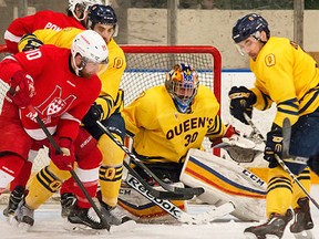 Belleville native and former OHLer, Kevin Bailie, begins his fifth season in net for the Queen's Golden Gaels. (Kingston Whig Standard photo)